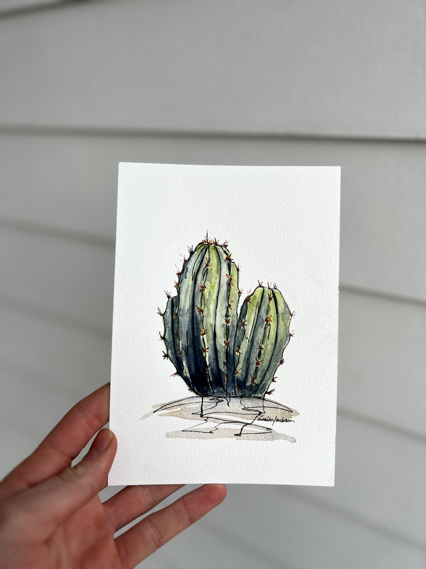 Cactus 2 Original 5x7"