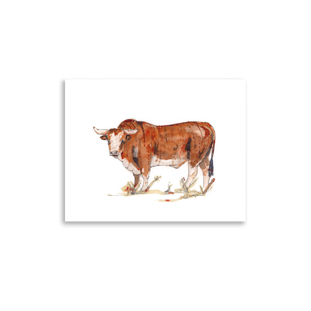 Bull Giclée Print