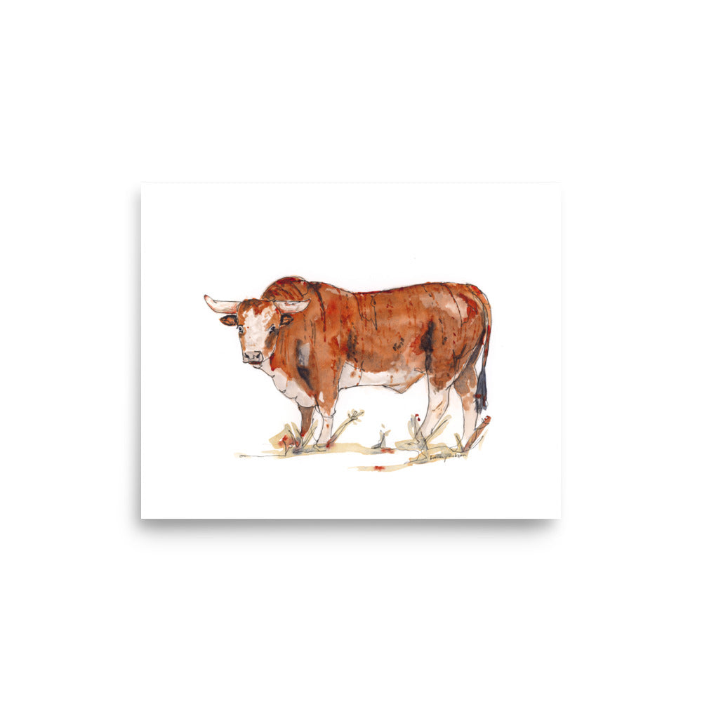 Bull Giclée Print