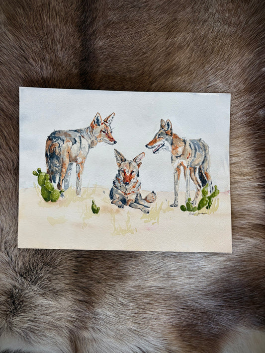 Coyote Queen 9x12”