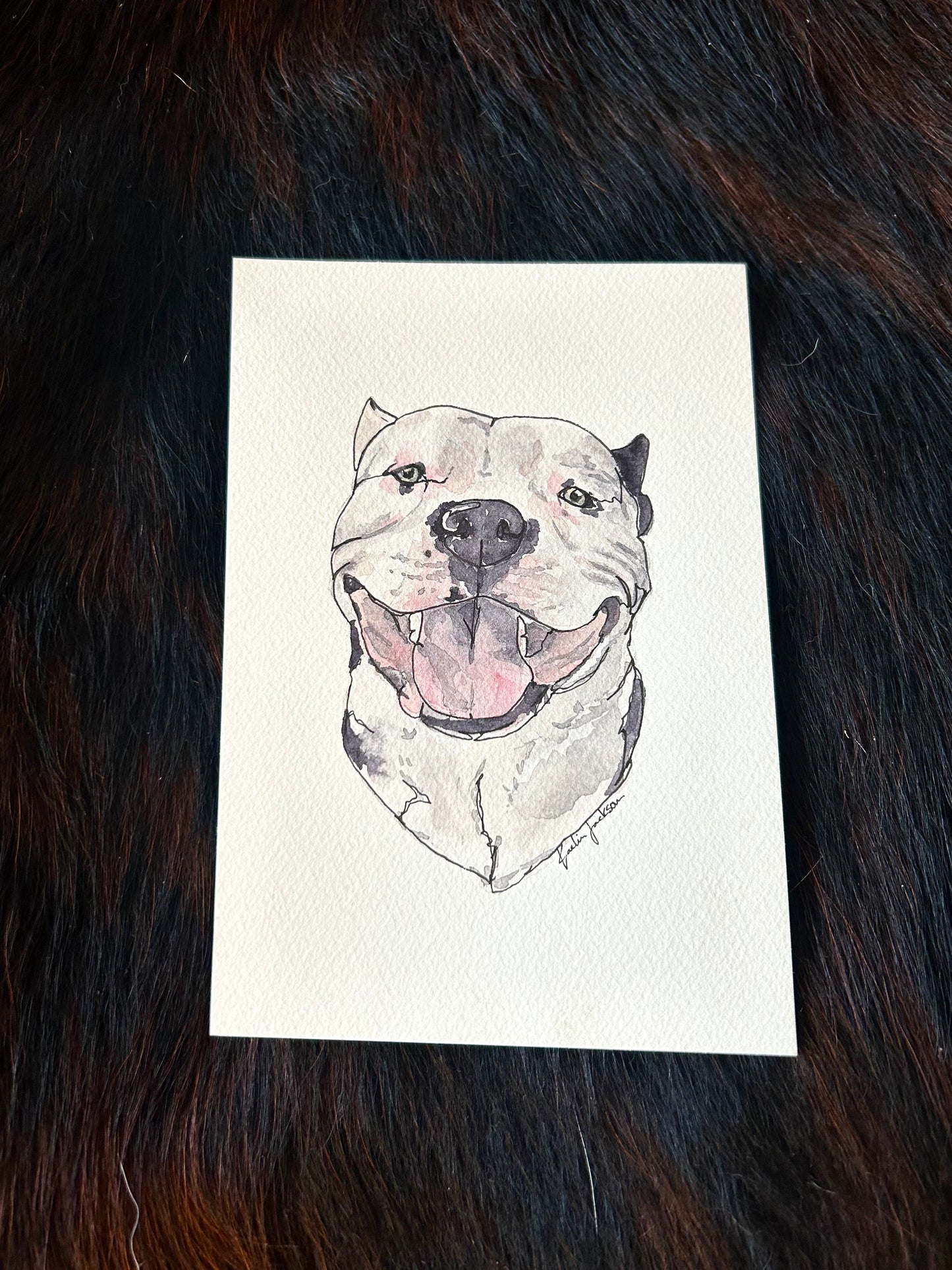 Custom Watercolor Animal Portrait