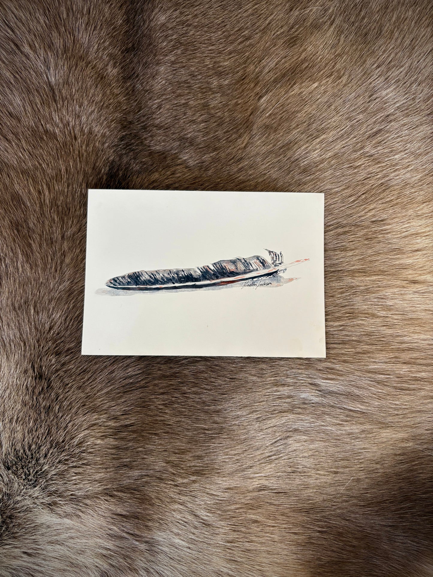 Feather 5x7”