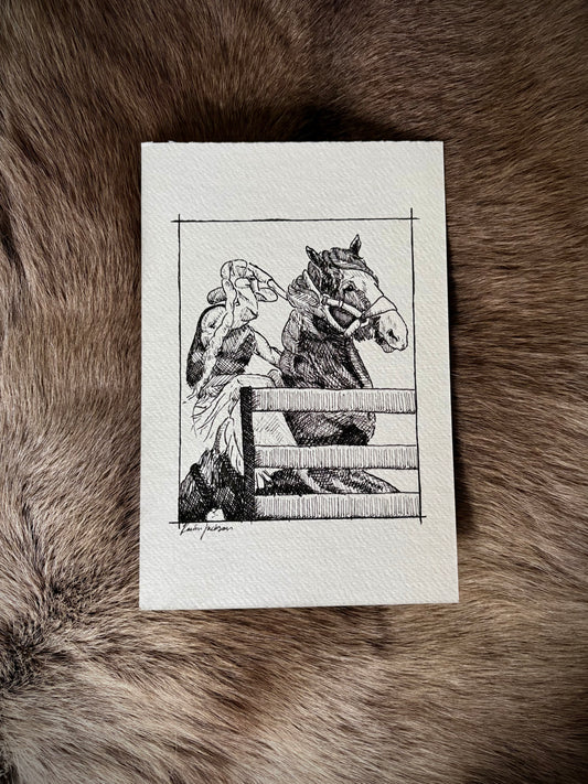 “Out of the Gate,” 6x9”