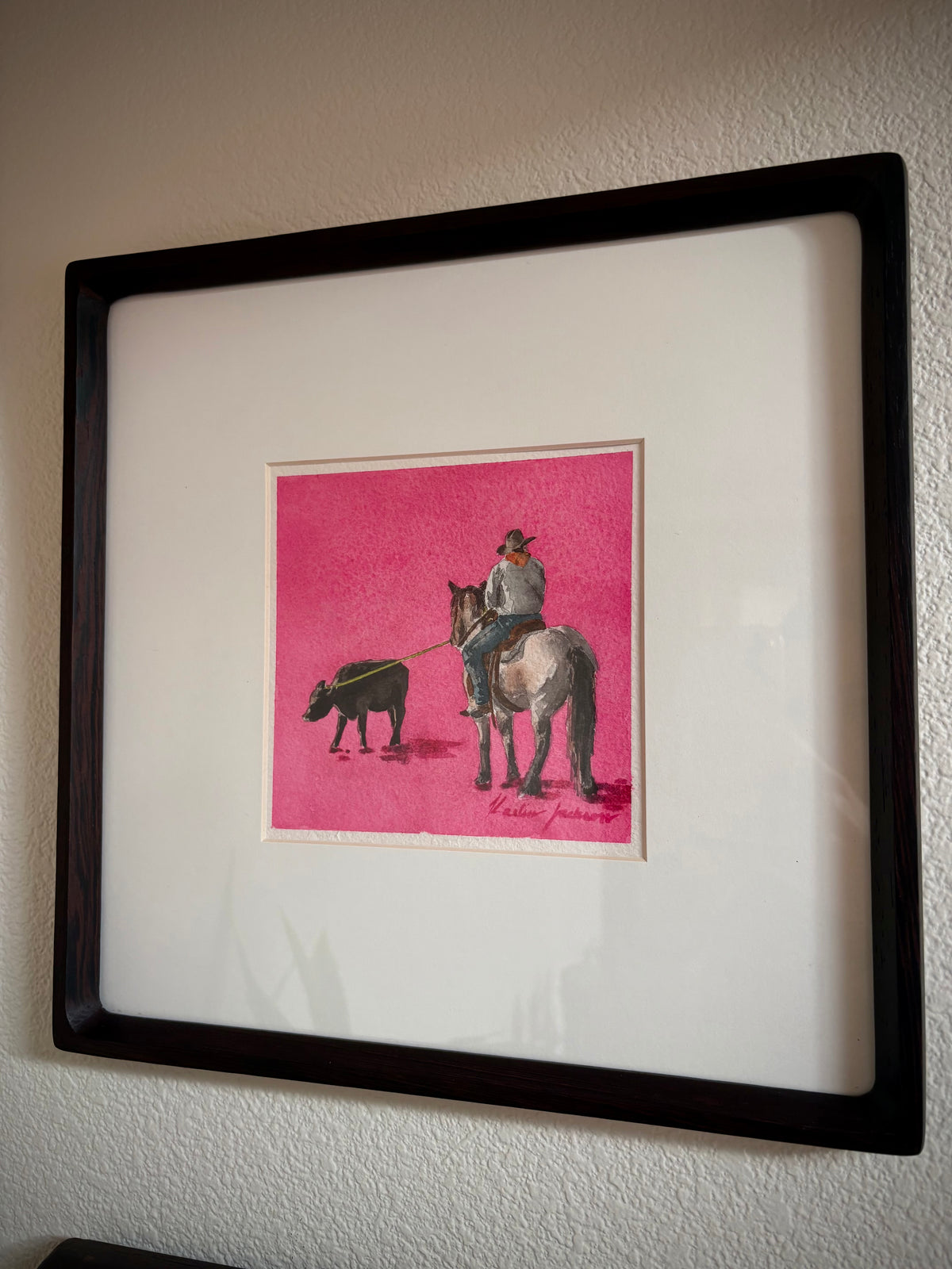 “Ol’ Reliable,” 6x6” Framed Original