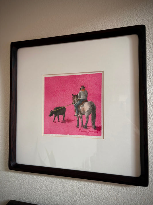 “Ol’ Reliable,” 6x6” Framed Original