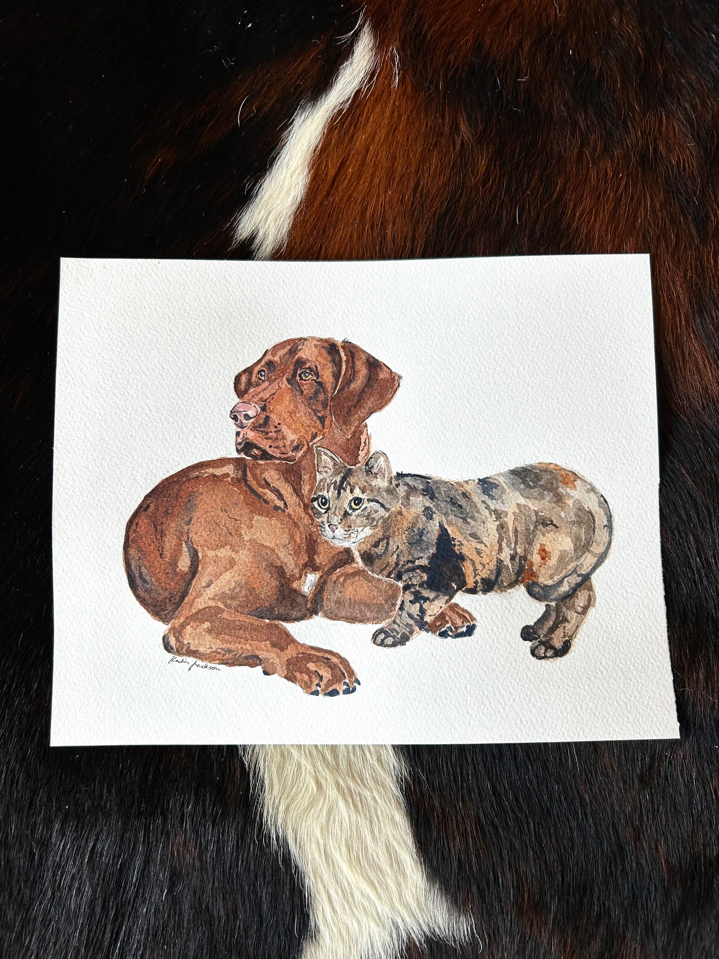 Custom Watercolor Animal Portrait