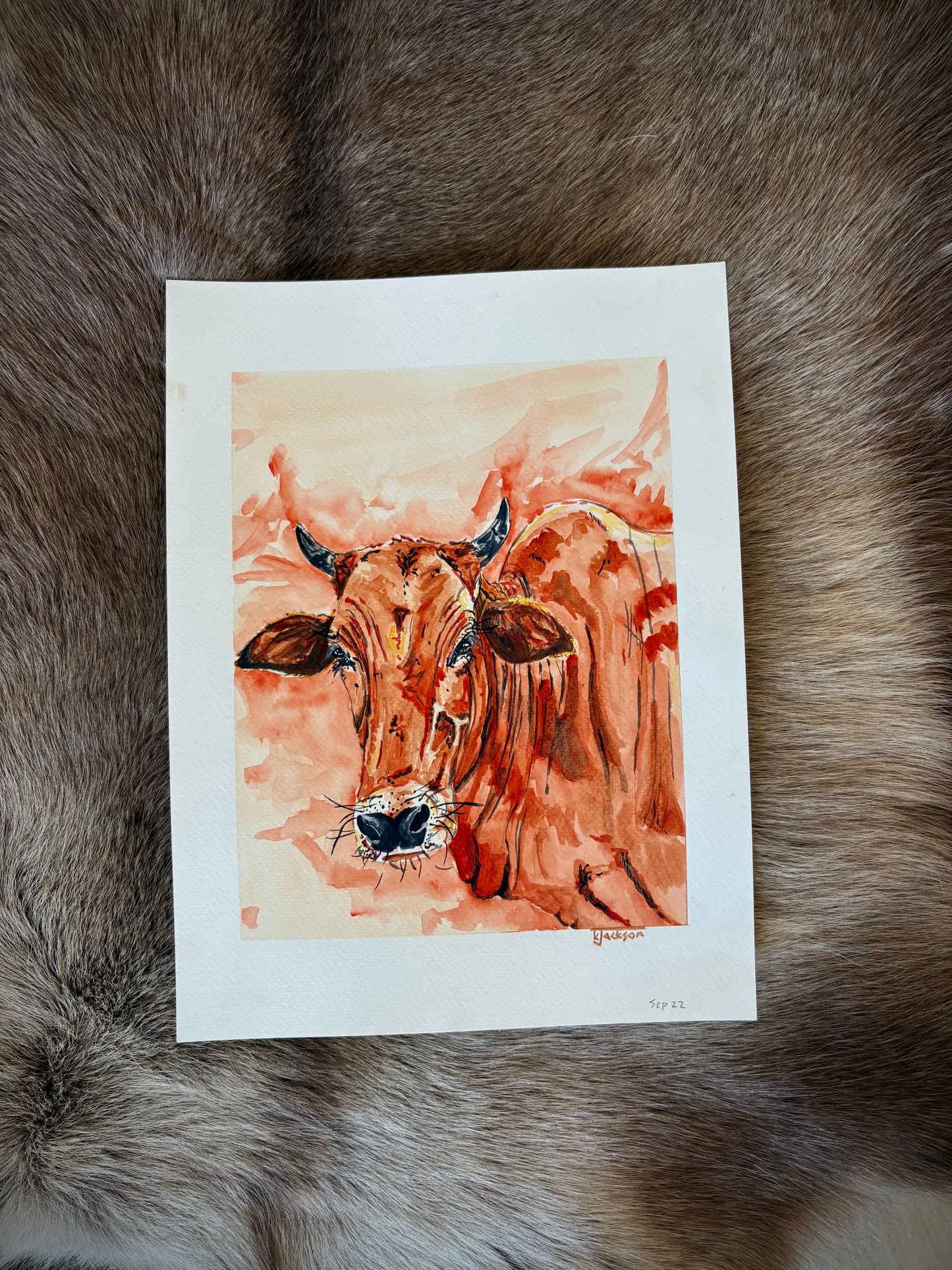 Big Red 9x12”