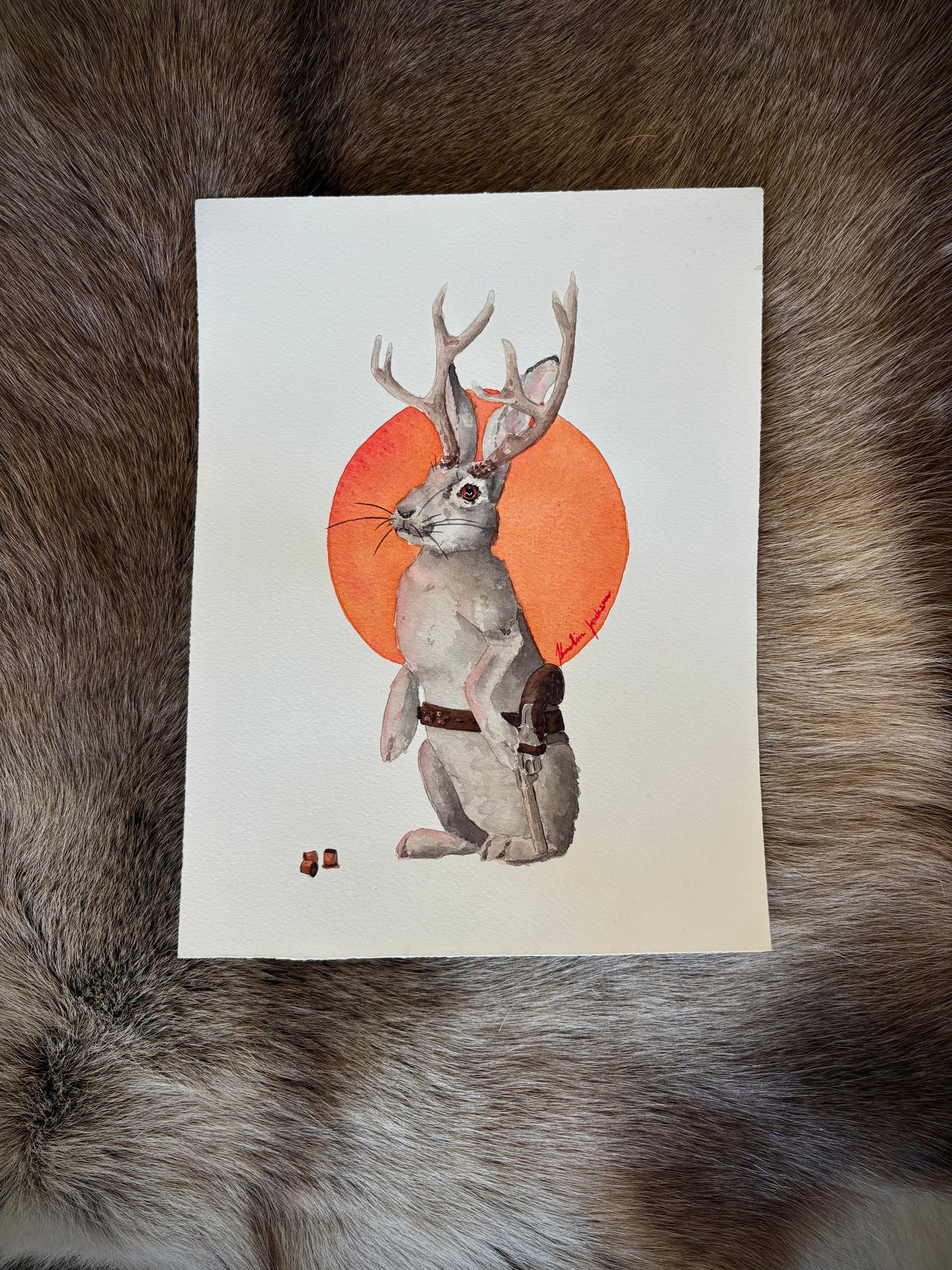 Jackalope Color Study 9x12”