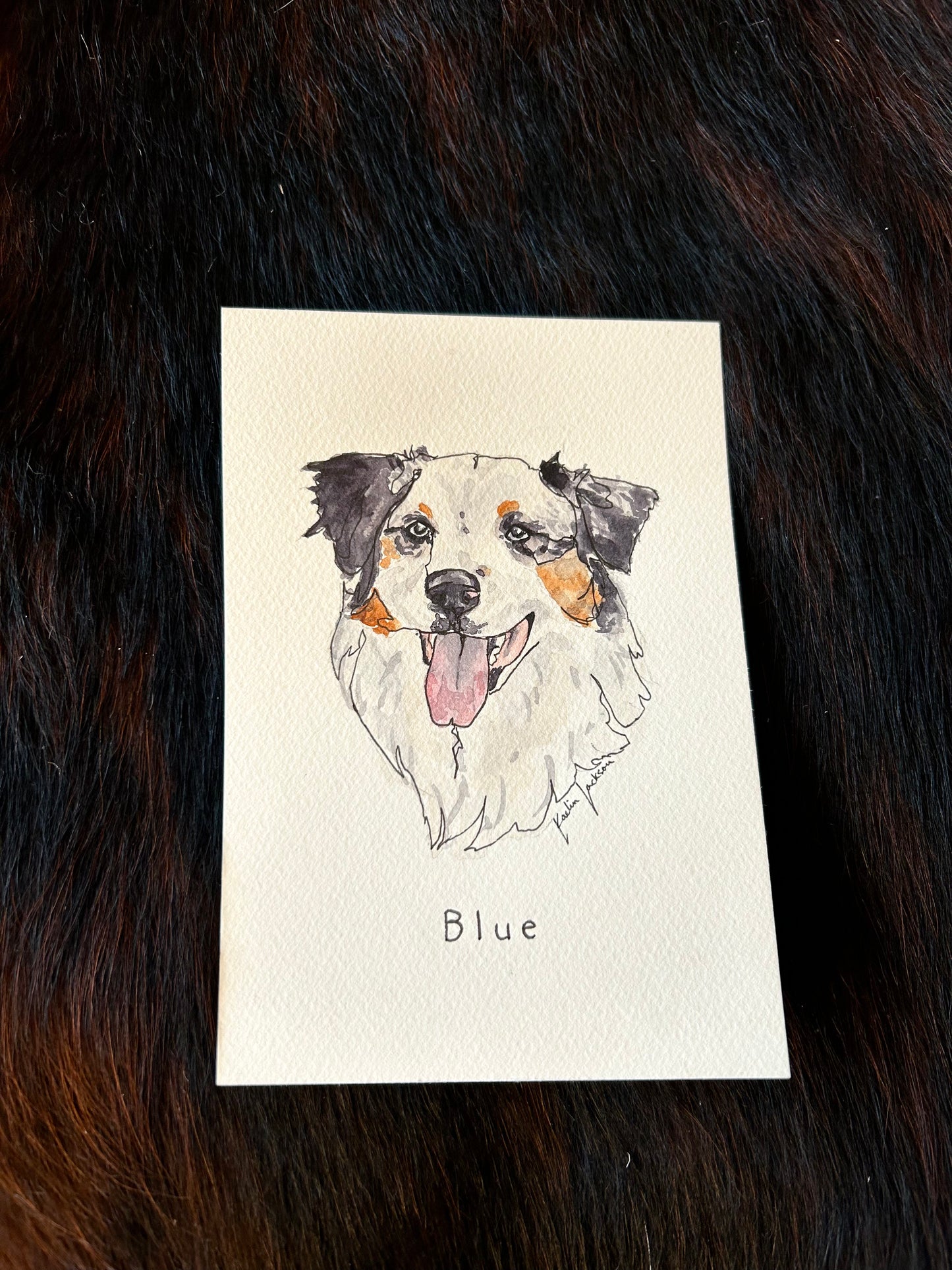 Custom Watercolor Animal Portrait