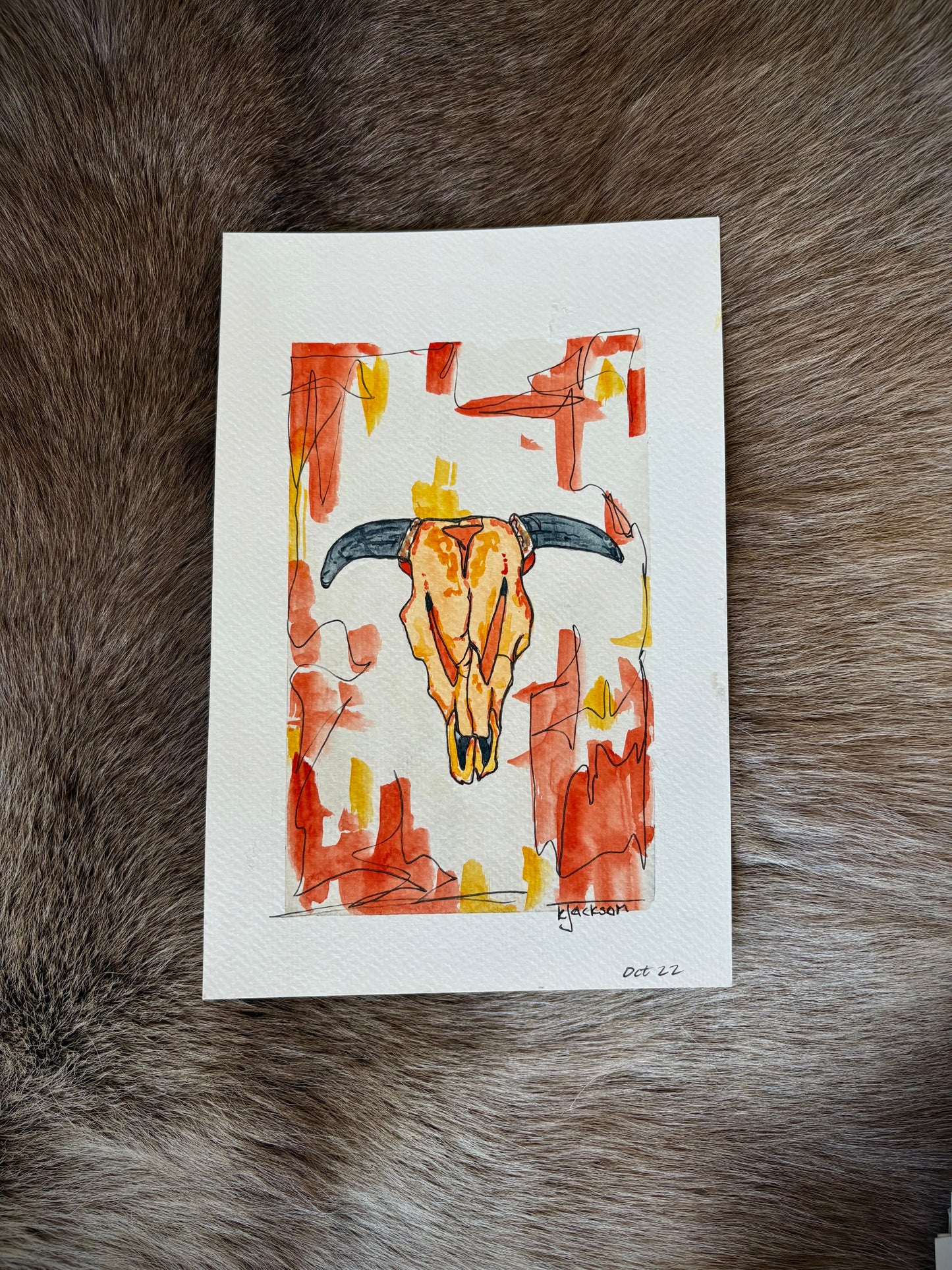 Skull 6x9”