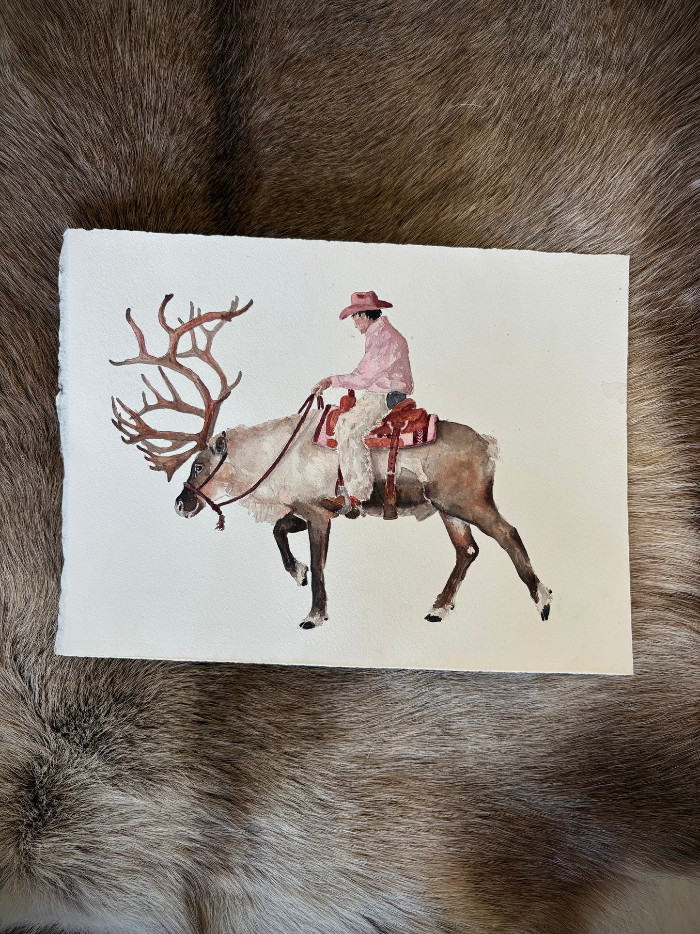 Caribou Cowboy 9x12”