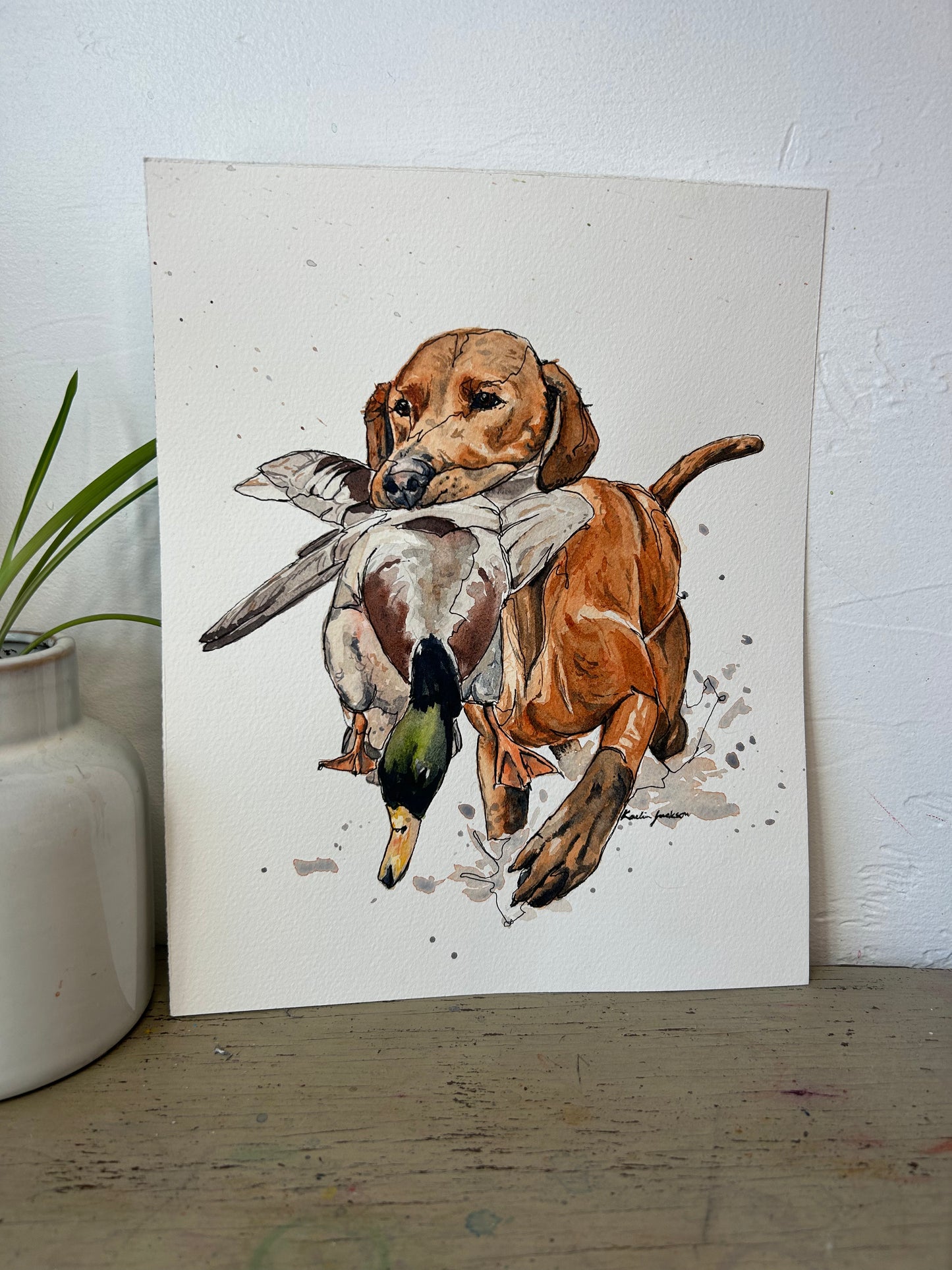 Custom Watercolor Animal Portrait