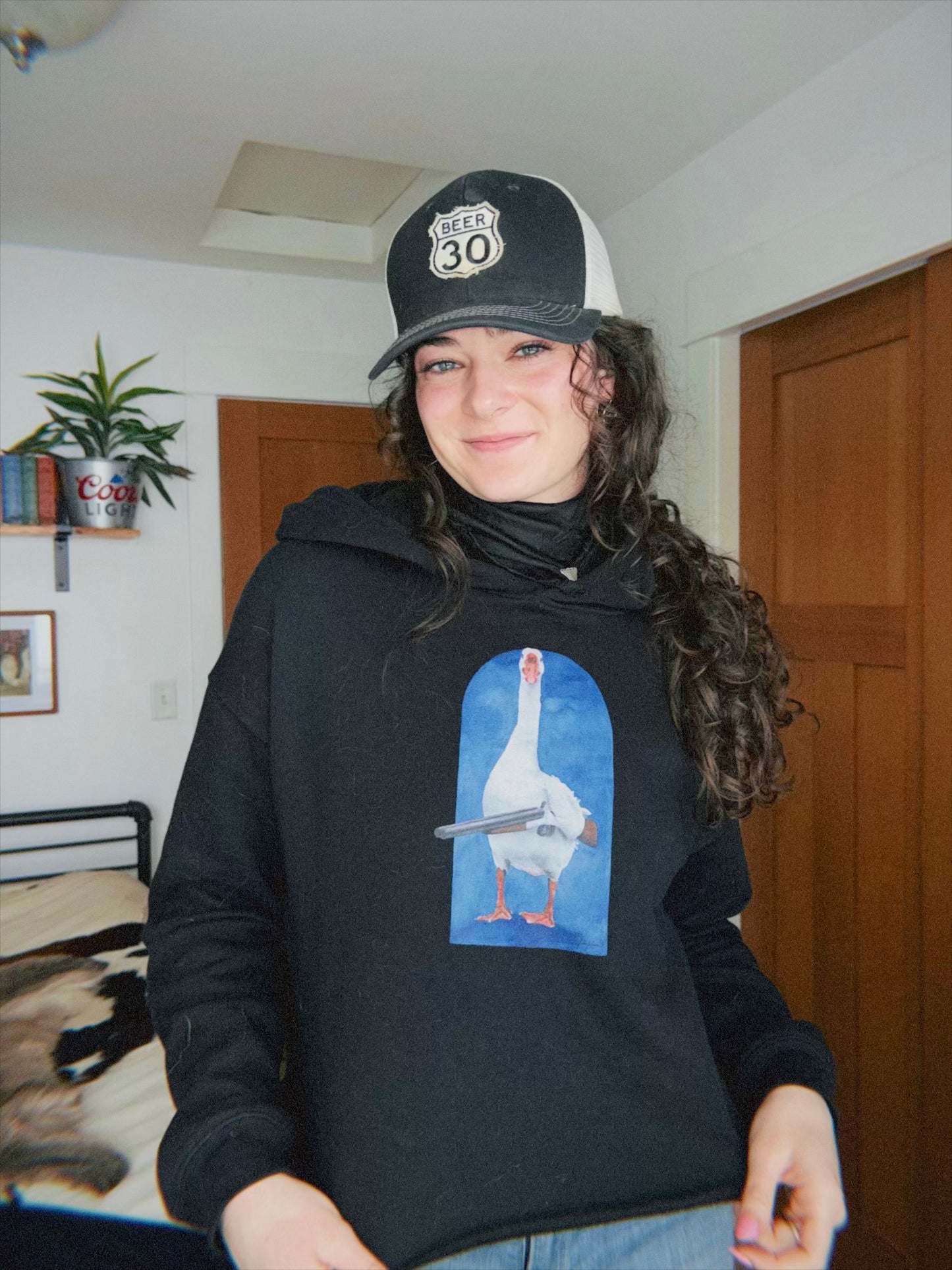 Ain't No Silly Goose Cropped Hoodie